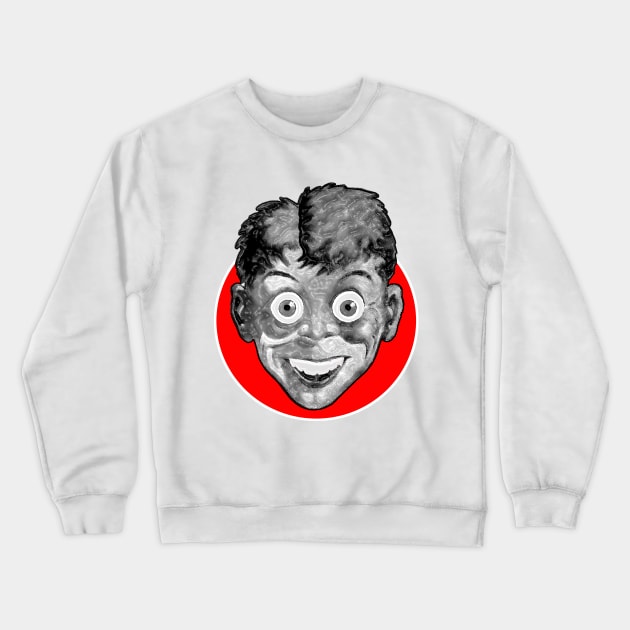 Big-eyed boy Crewneck Sweatshirt by Marccelus